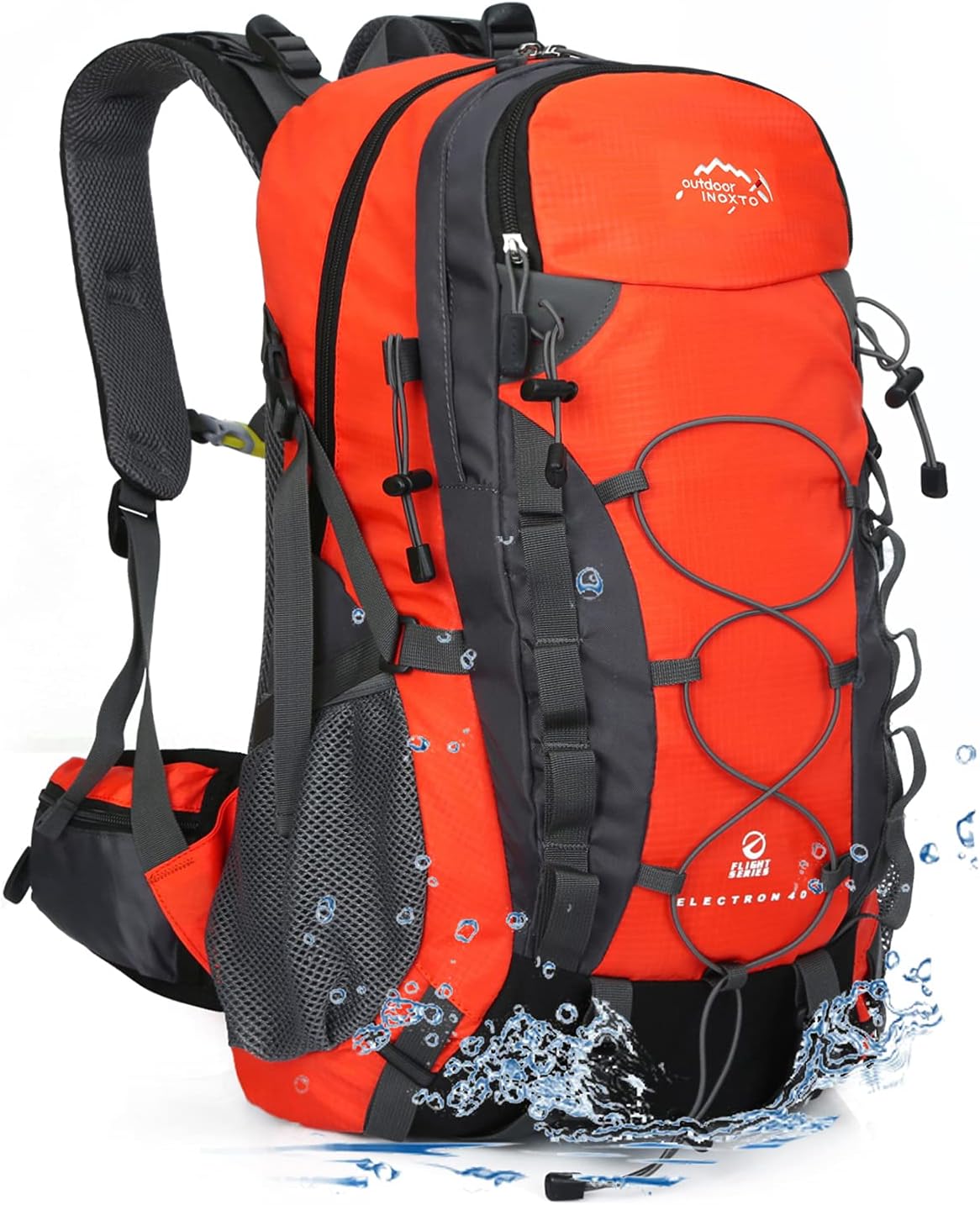 INOXTO Lightweight Hiking Backpack: Waterproof 35L/40L