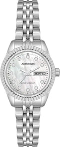 Armitron Womens Crystal Accented Bracelet Watch 24.5mm