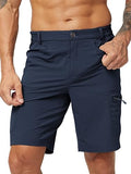 MIER Men's Quick Dry Hiking Shorts - Stretchy 6-Pocket Cargo
