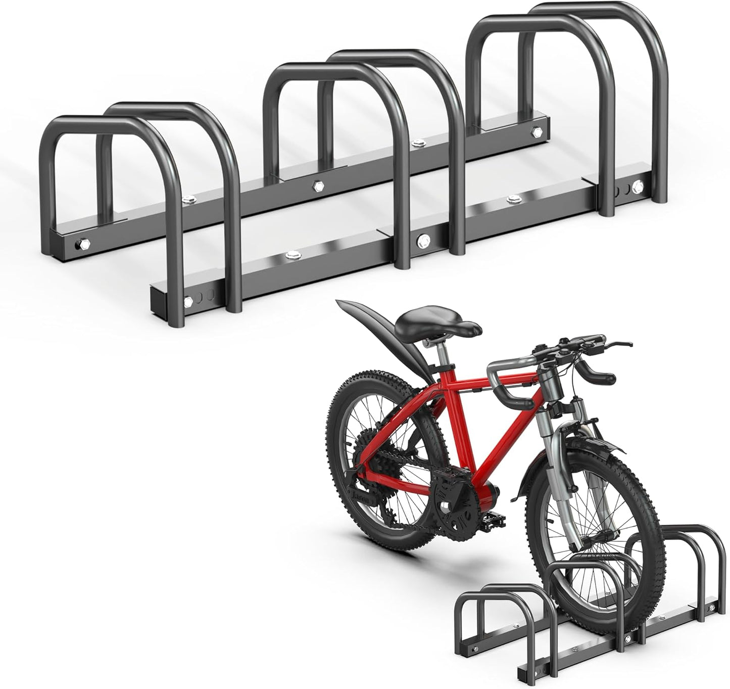 Ultrawall Bike Storage Rack for 3 Bikes - Durable Floor Stand