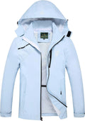 Mens Hooded Windbreaker Raincoat - Lightweight Waterproof Jacket