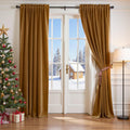 Lazzzy Velvet Blackout Curtains 52in x 120in Pair - Thermal Luxury