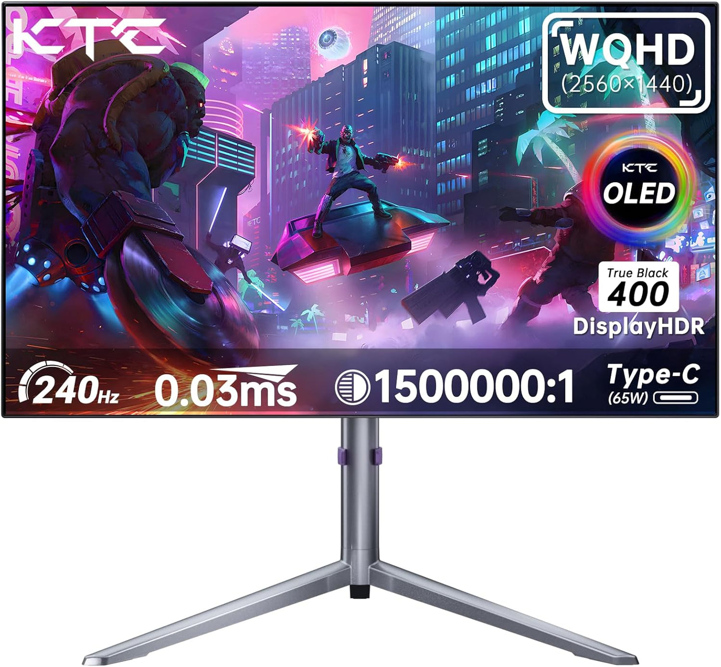 KTC 27 OLED Gaming Monitor|240Hz Refresh|QHD|