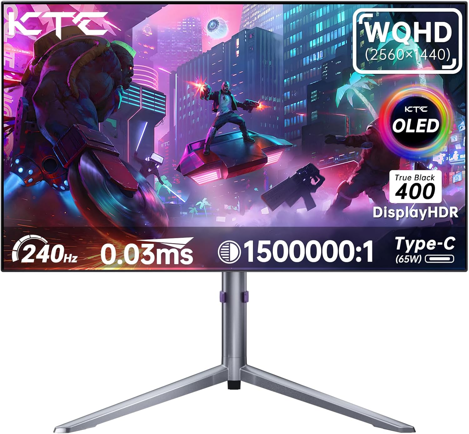KTC 27 OLED Gaming Monitor|240Hz Refresh|QHD|
