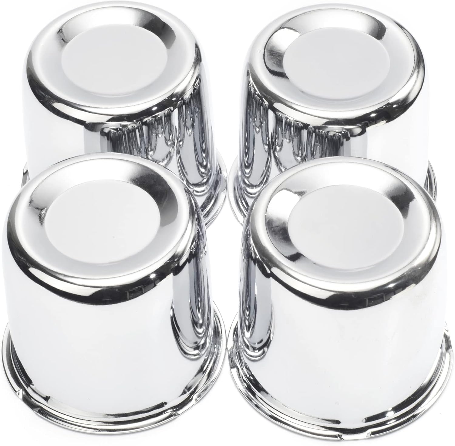 RTrhinoTuning 4PCS 3.31in Push Through Trailer Wheel Center Caps