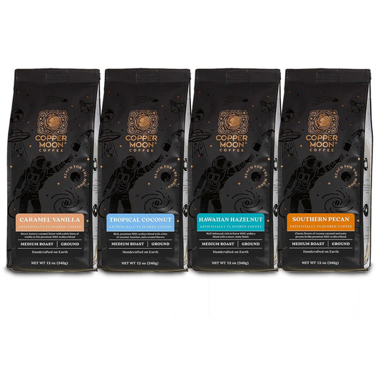 Copper Moon 4-Pack Medium Roast Variety - Rich Flavors