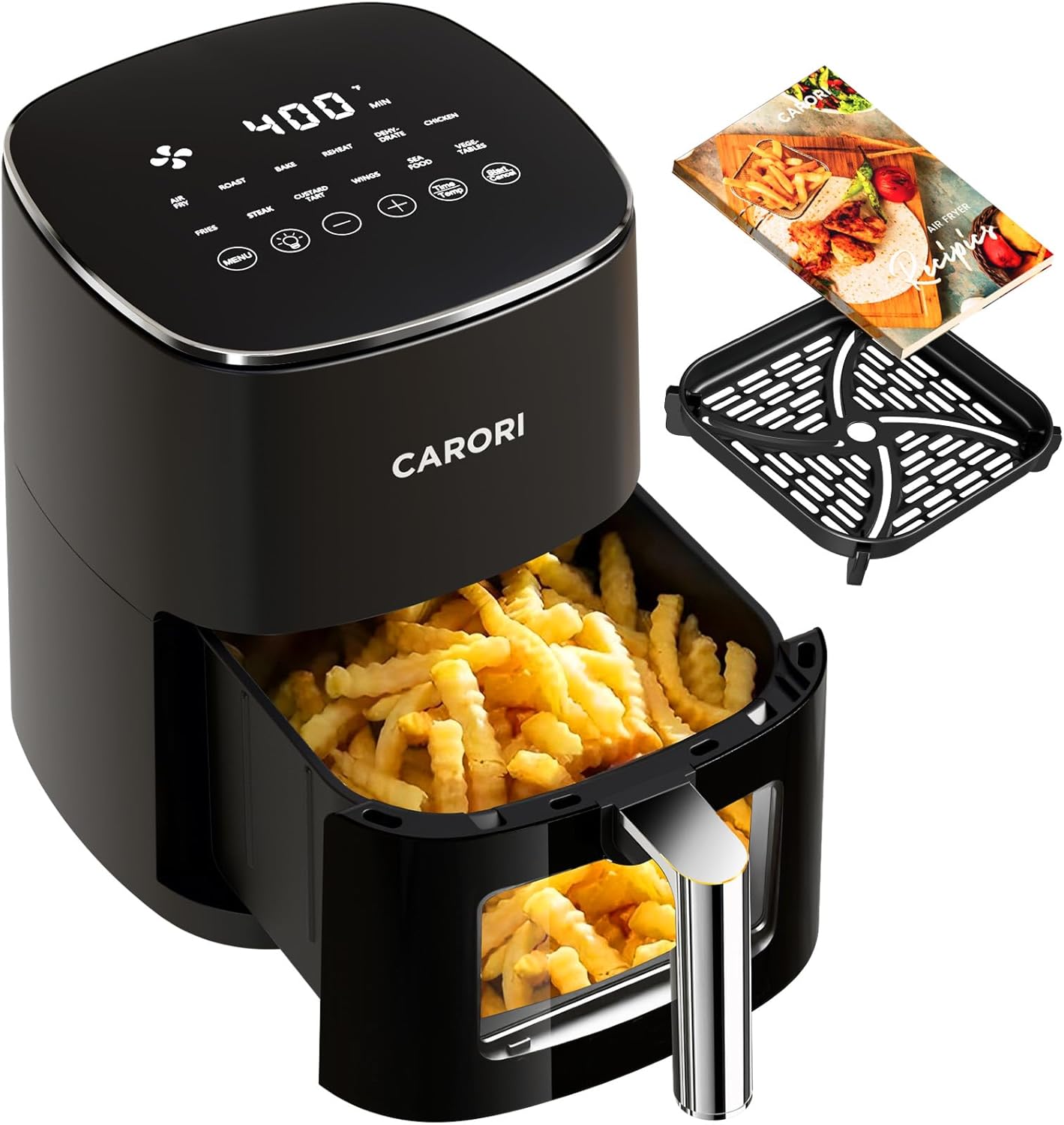 12 Preset Air Fryer: Max Crisp in 6Qt!
