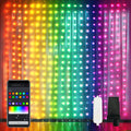 App-Controlled Color Changing Curtain Lights - 400 LED RGB Curtain
