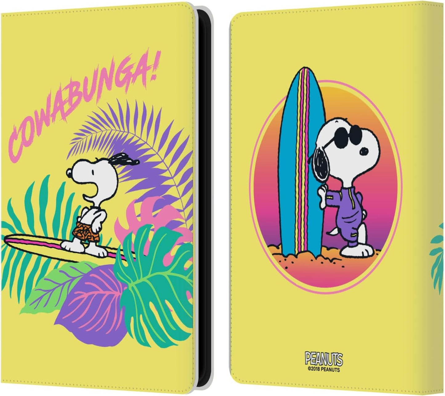 Peanuts Cowabunga! Snoopy Aloha Disco Leather Wallet Case