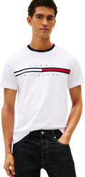 Tommy Hilfiger Men's Short Sleeve Signature Stripe Graphic T-shirt its