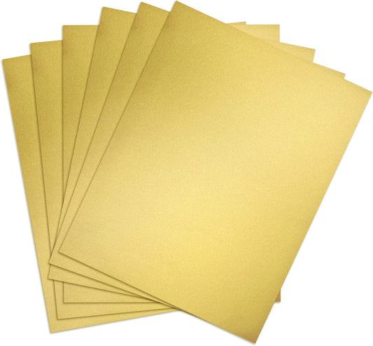 KOALA Metallic Gold Sticker Paper: 20 Sheets for Stunning DIY Crafts