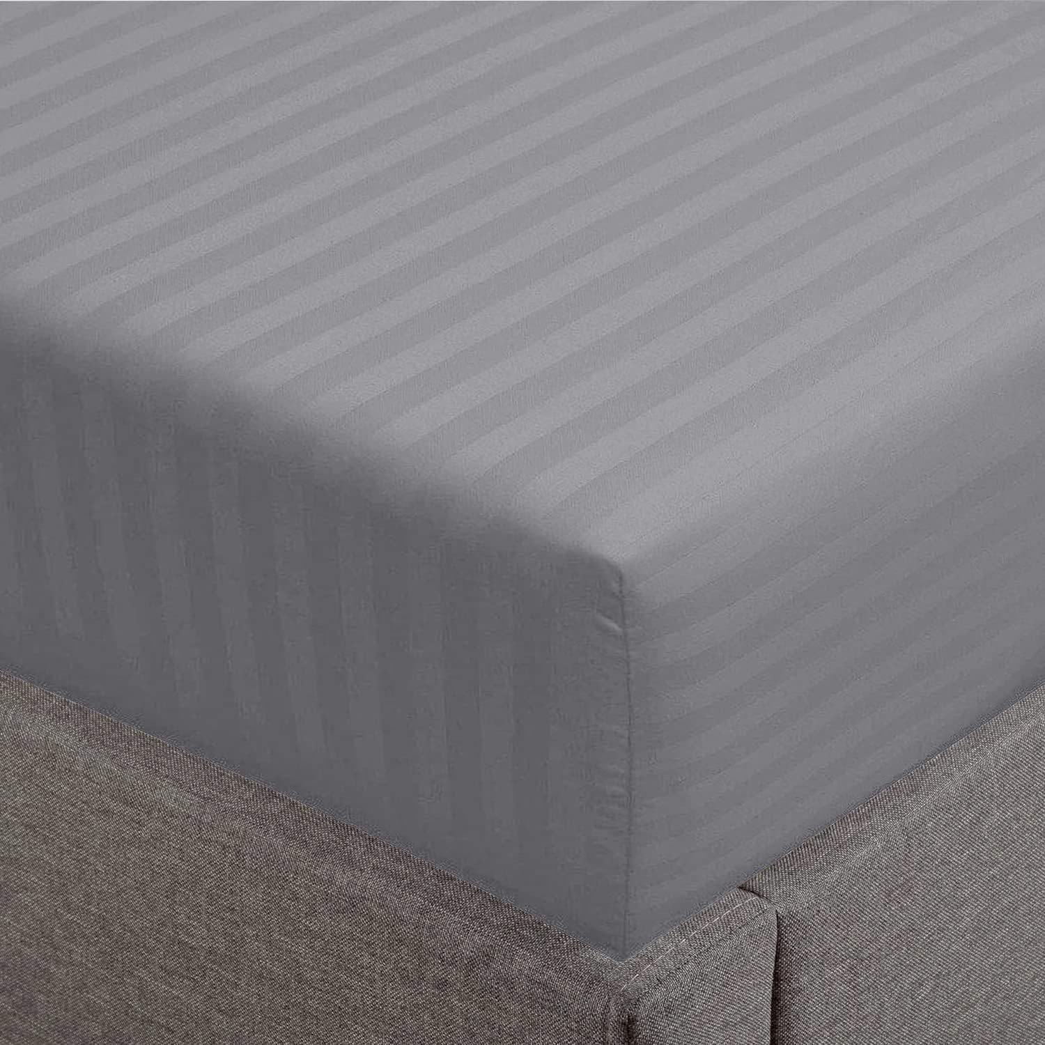 Feather & Stitch Full Size Fitted Sheet - 100% Cotton Luxury