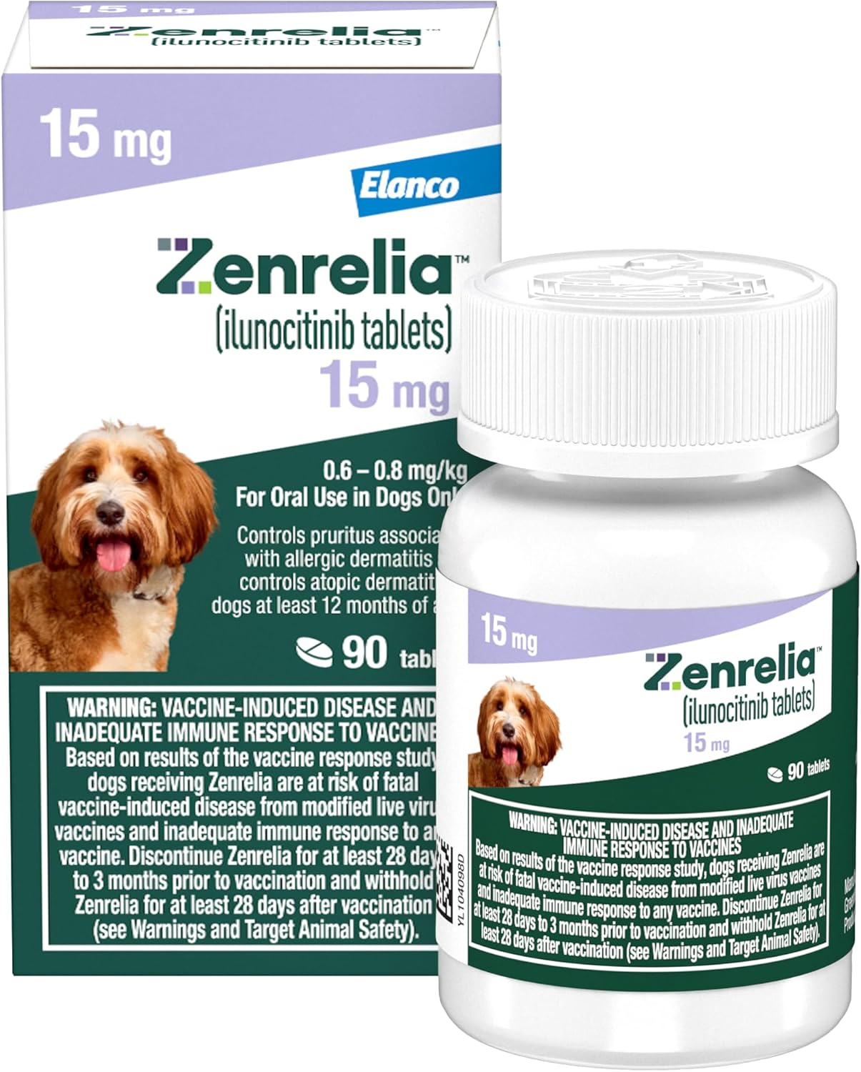 Zenrelia 15 mg Tablets for Dogs - Once Daily Itch Relief