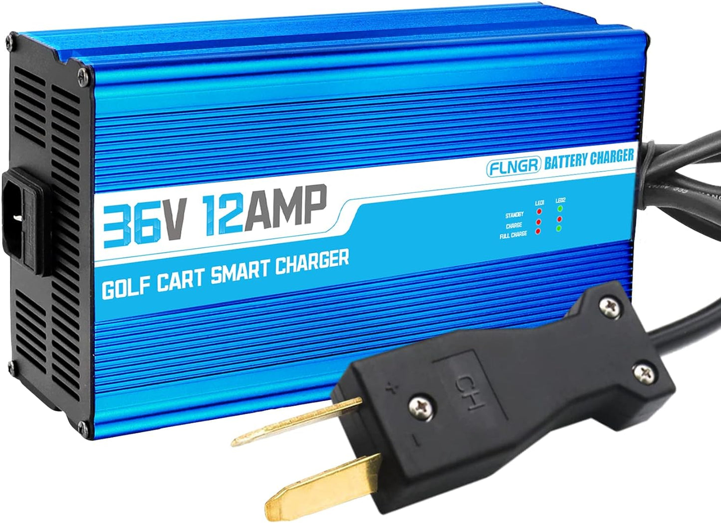 Fast Charge 36V Golf Cart Battery Charger: 12A Smart Trickle Charge
