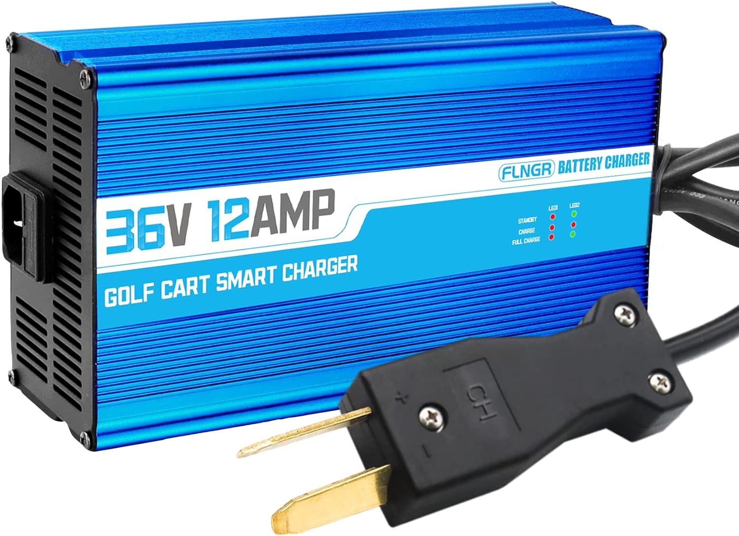 Fast Charge 36V Golf Cart Battery Charger: 12A Smart Trickle Charge