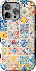 Casely iPhone 16 Pro Max Case Tuscan Tiles - Bold Protective Style