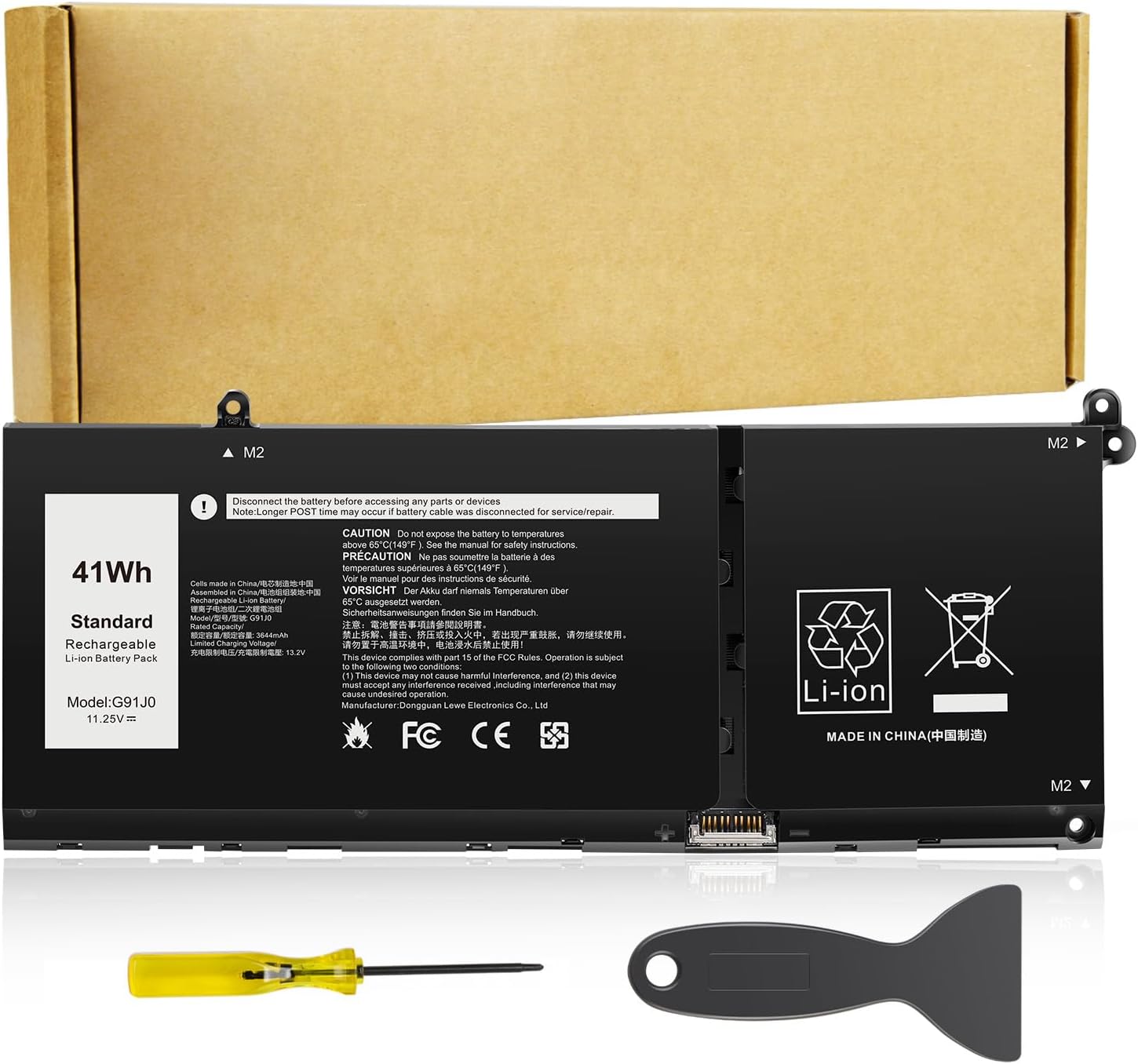 Futurebatt G91J0 Battery Replacement for Dell Latitude Series