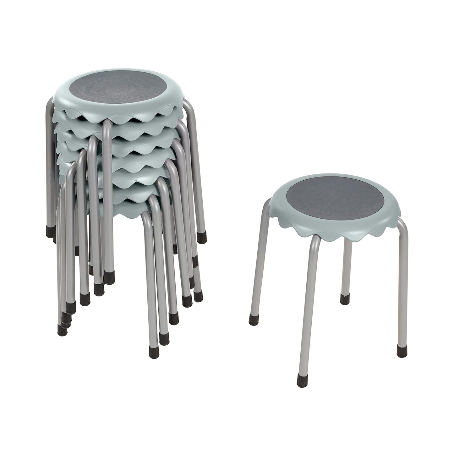 ECR4Kids Daisy Stackable Stool Set for Flexible Seating Needs
