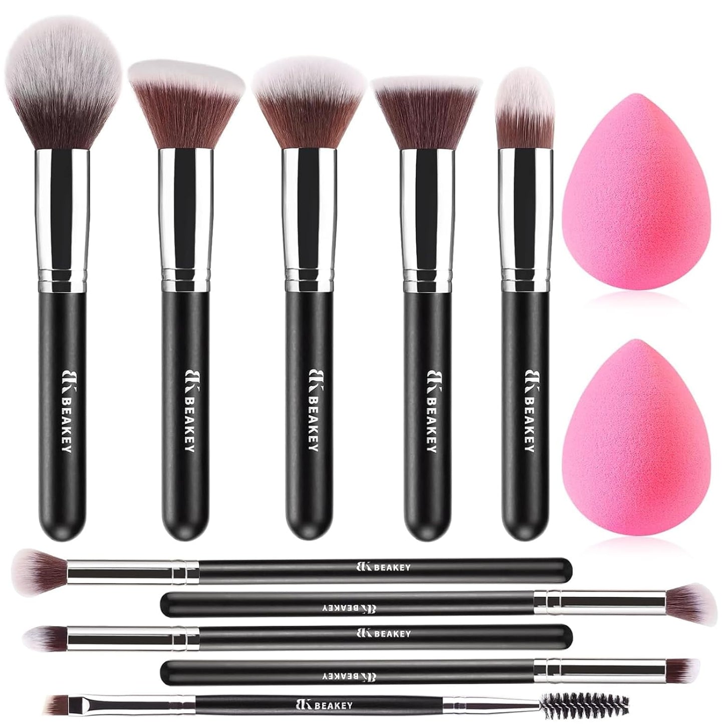 BEAKEY All-In-One Makeup Brushes Set - Flawless Application