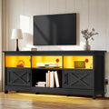 YITAHOME TV Stand for 65 Inch TVs with Storage & LED Light