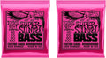 Ernie Ball Super Slinky Bass Strings 45-100 2-Pack - Clear Punch