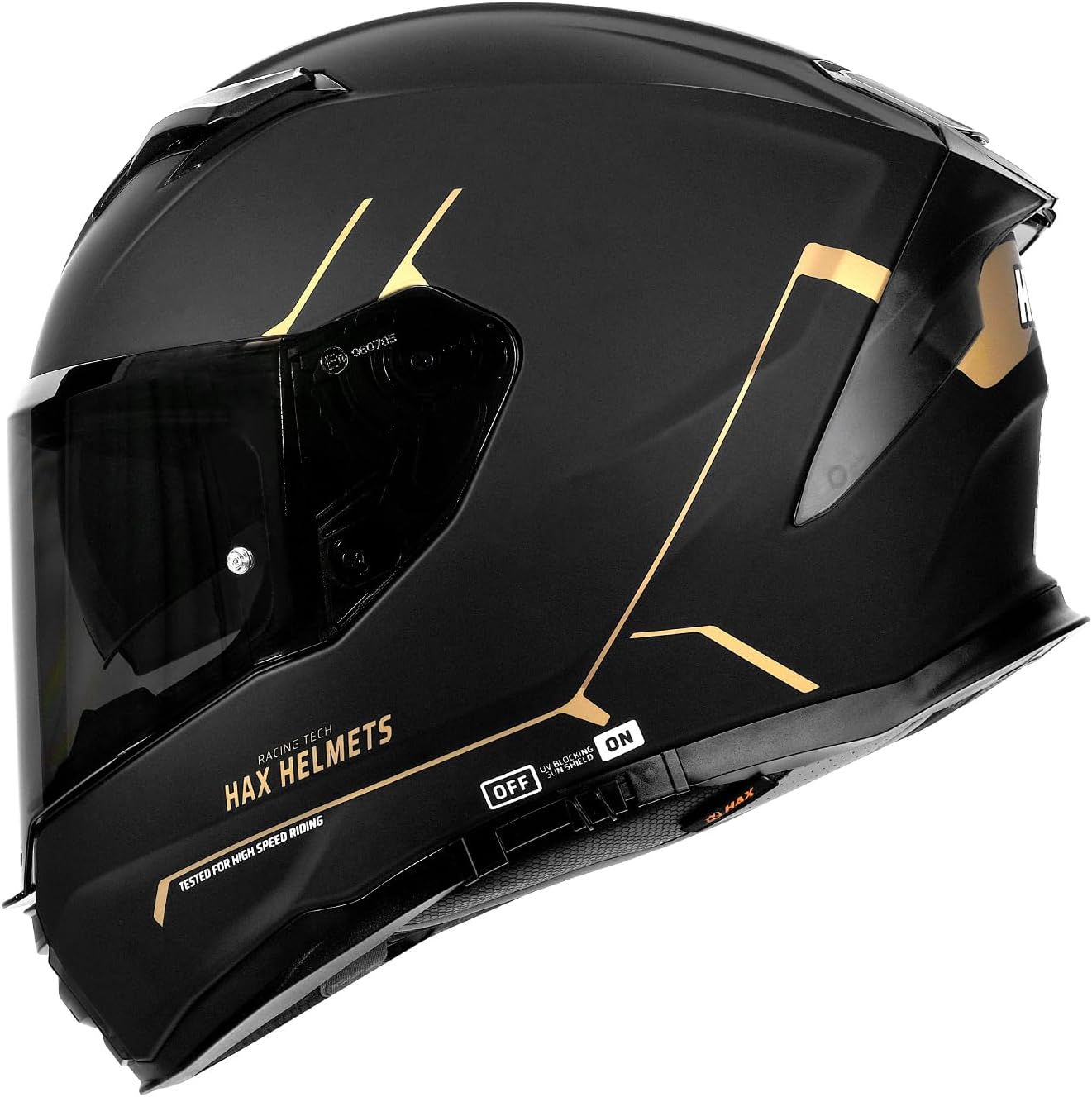 HAX Force Aerodynamic Full Face Helmet for Street & E-Bikes
