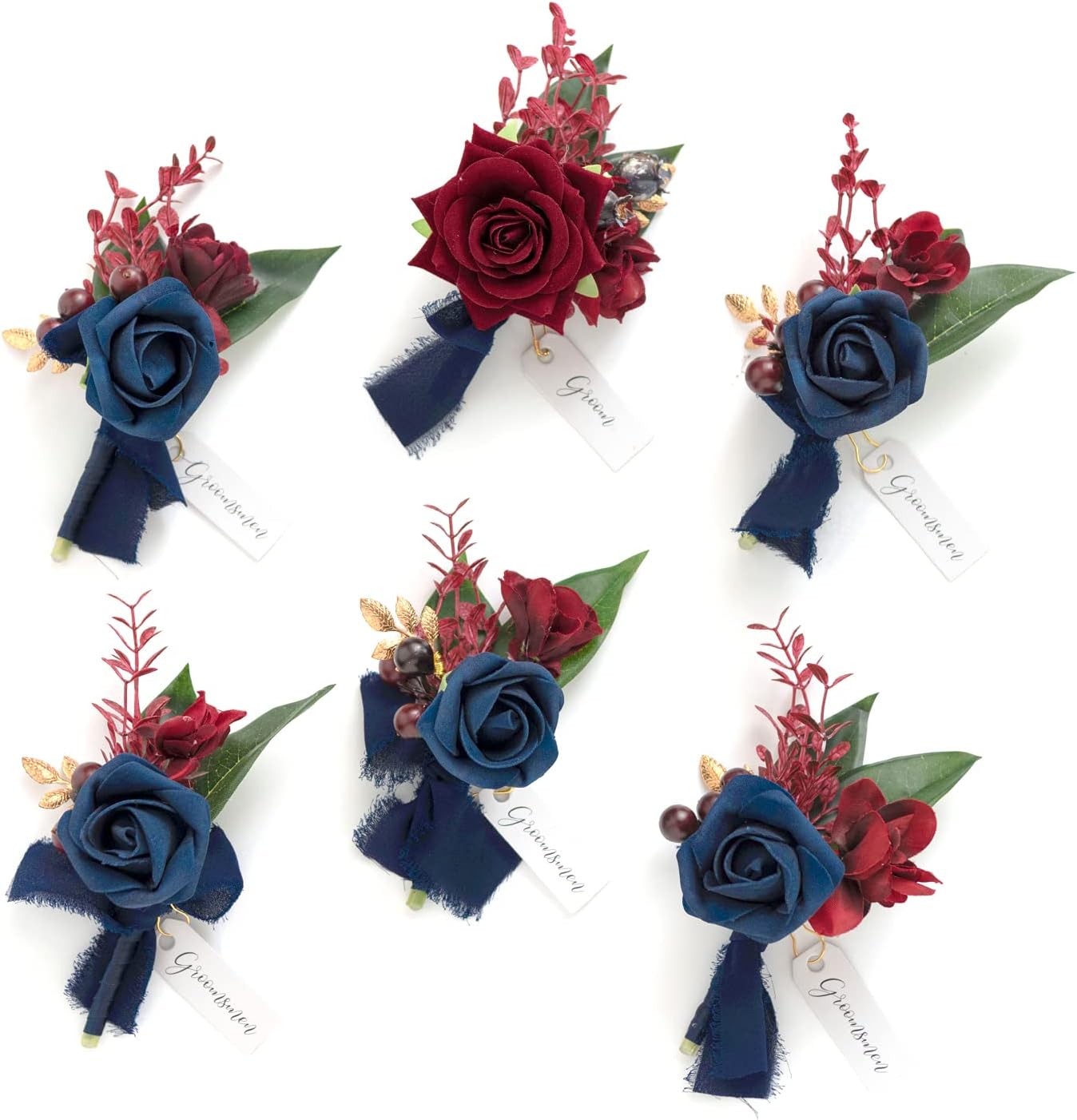 Ling's Moment Boutonniere for Men - Elegant Wedding Decor