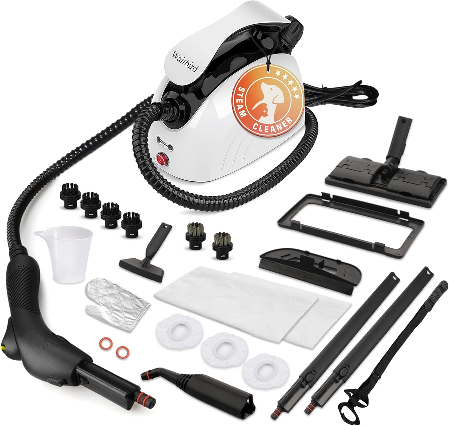 Steam Cleaner with 21 Attachments for Chemical-Free Cleaning