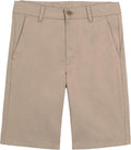 Nautica Boys School Uniform Flat Front Twill Short for Comfort