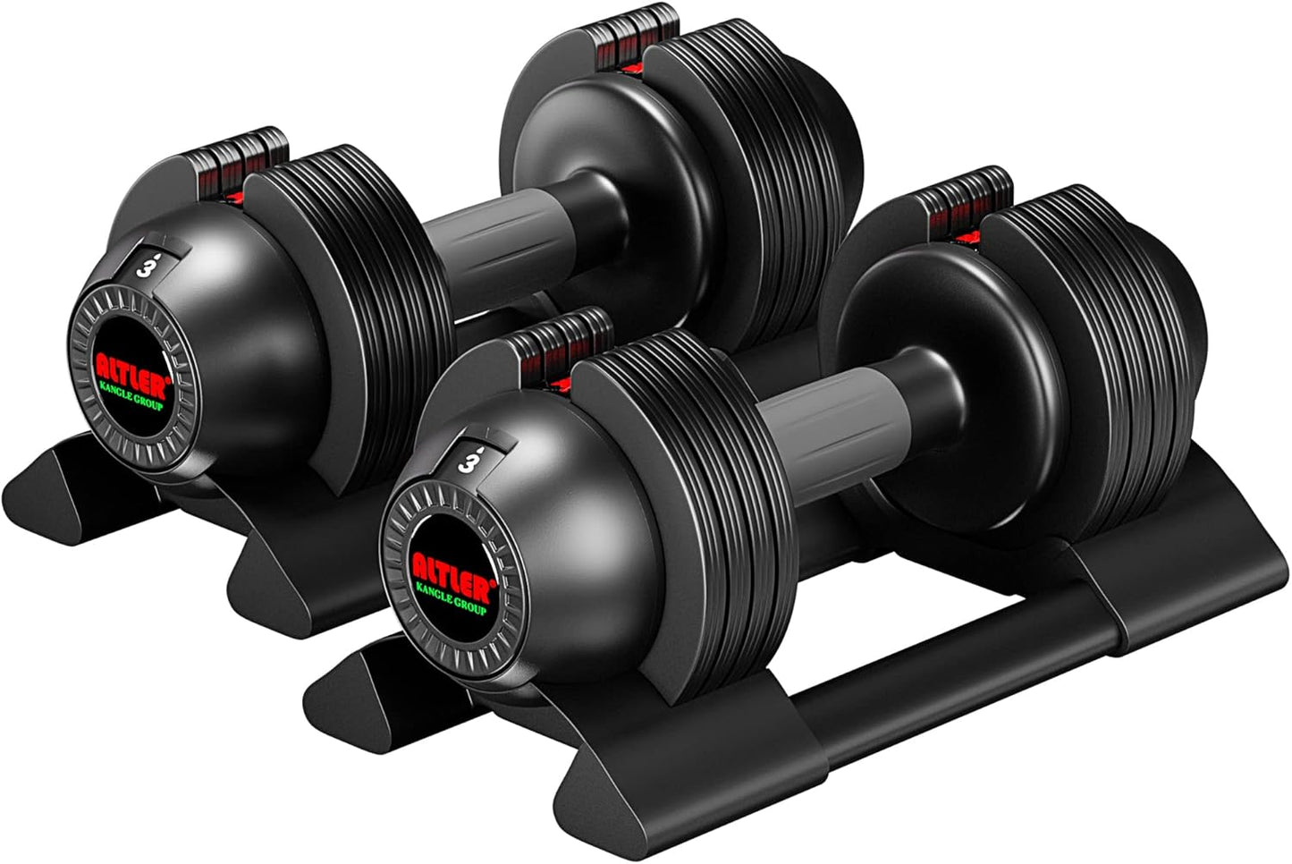 Adjustable Dumbbell Set for Fitness with Fast Weight Adjustment