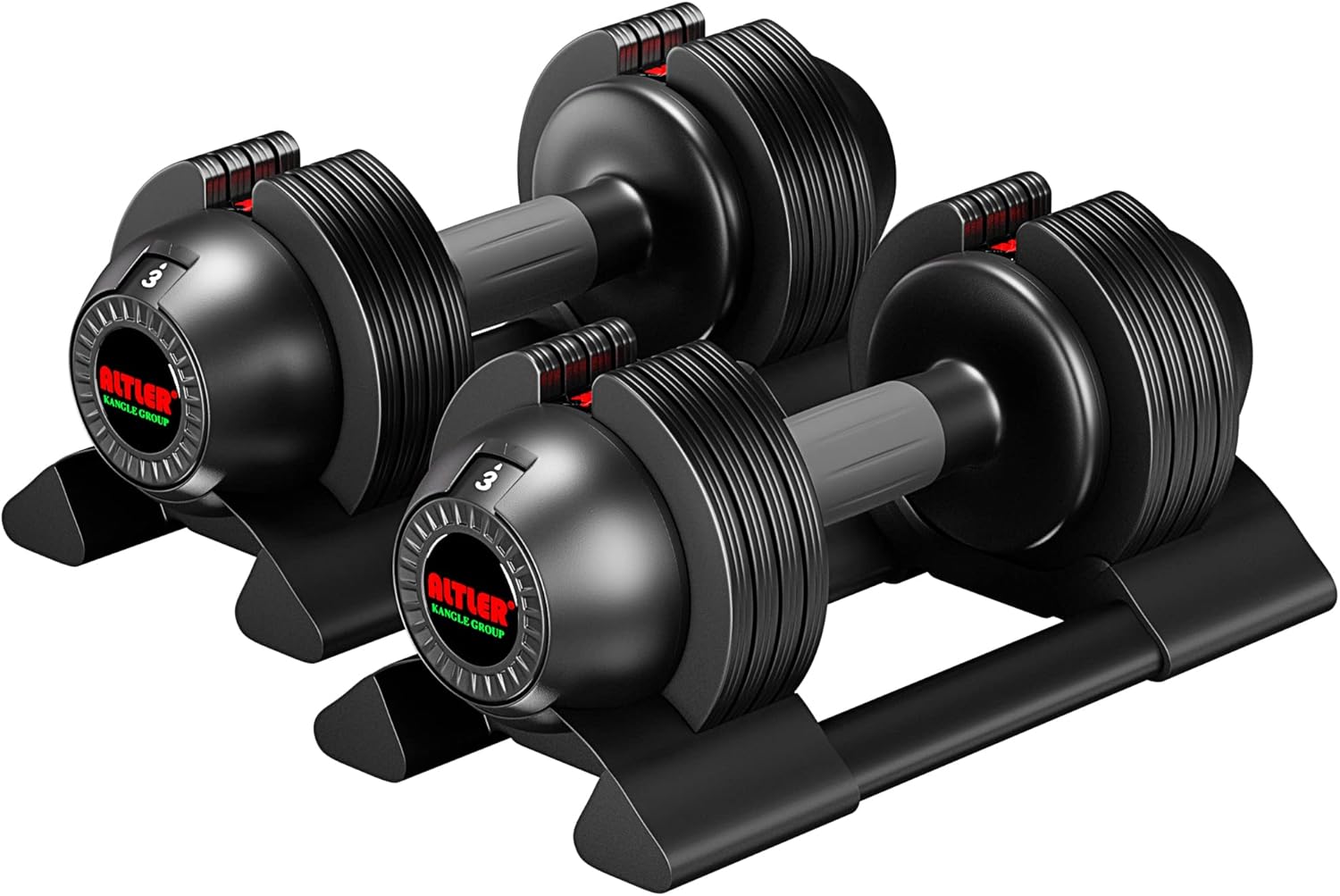 Adjustable Dumbbell Set for Fitness with Fast Weight Adjustment