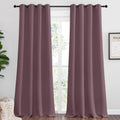 NICETOWN Dry Rose Blackout Curtains 108 in Long - Sound Reducing