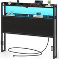 Rolanstar Headboard for Full Bed with Storage & LED Mood Light