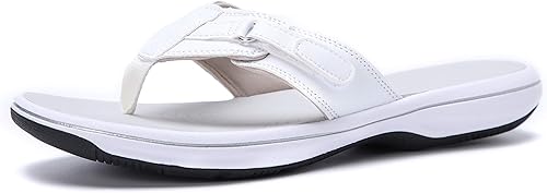 DOGDAN Women's Flip Flops Thong Cushion Sandals for Comfort