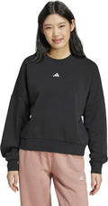 adidas Womens Essentials Small Logo Feel Cozy Sweatshirt - Soft Shoes