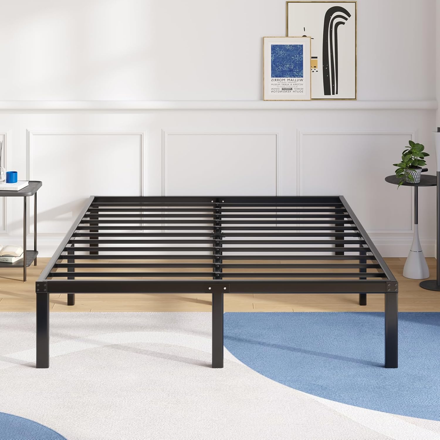 Avenco Metal Platform Bed Frame Full Size for Quiet Sleep
