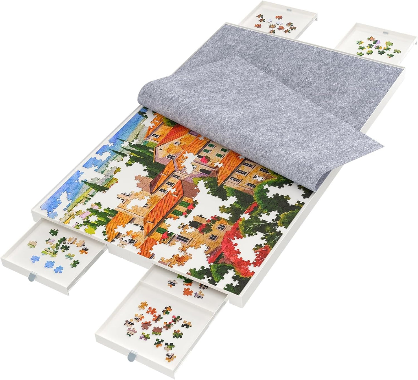 BZseed 1500 Pieces Detachable Puzzle Board with Drawers Review