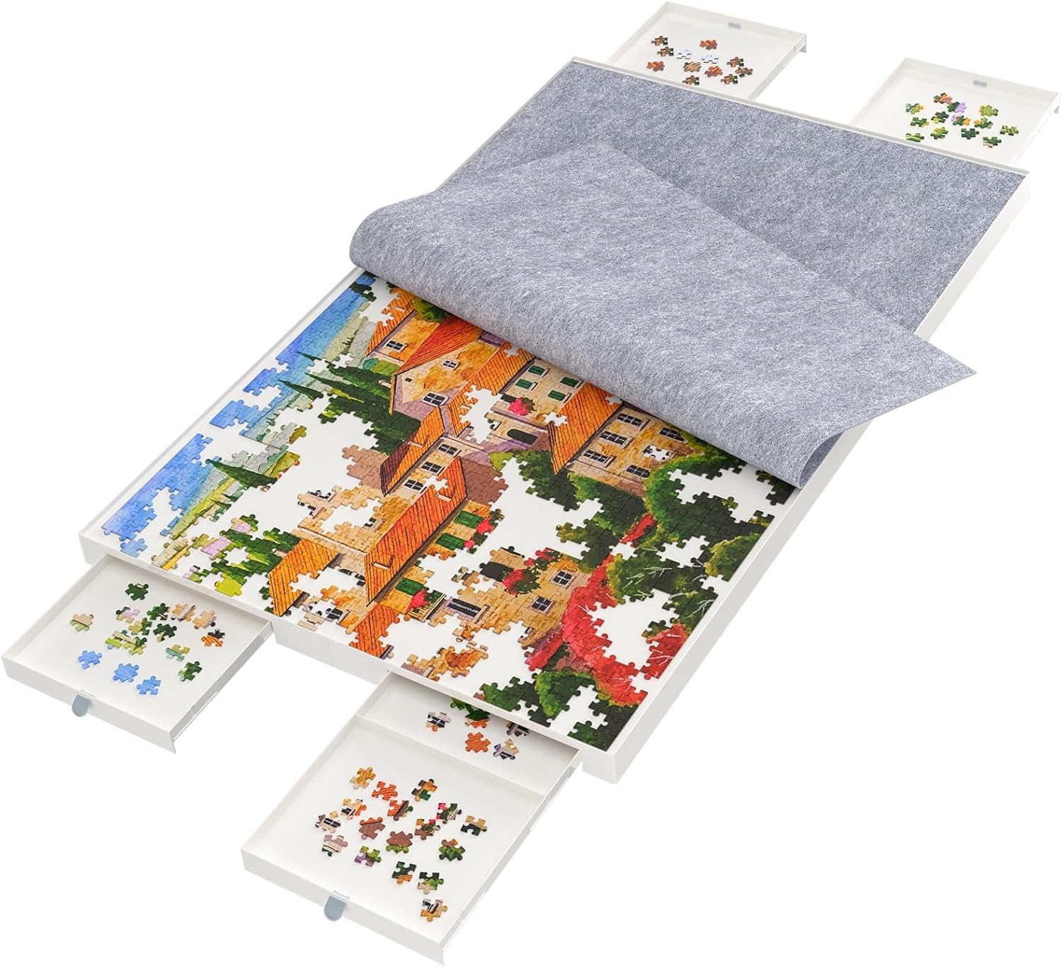 BZseed 1500 Pieces Detachable Puzzle Board with Drawers Review