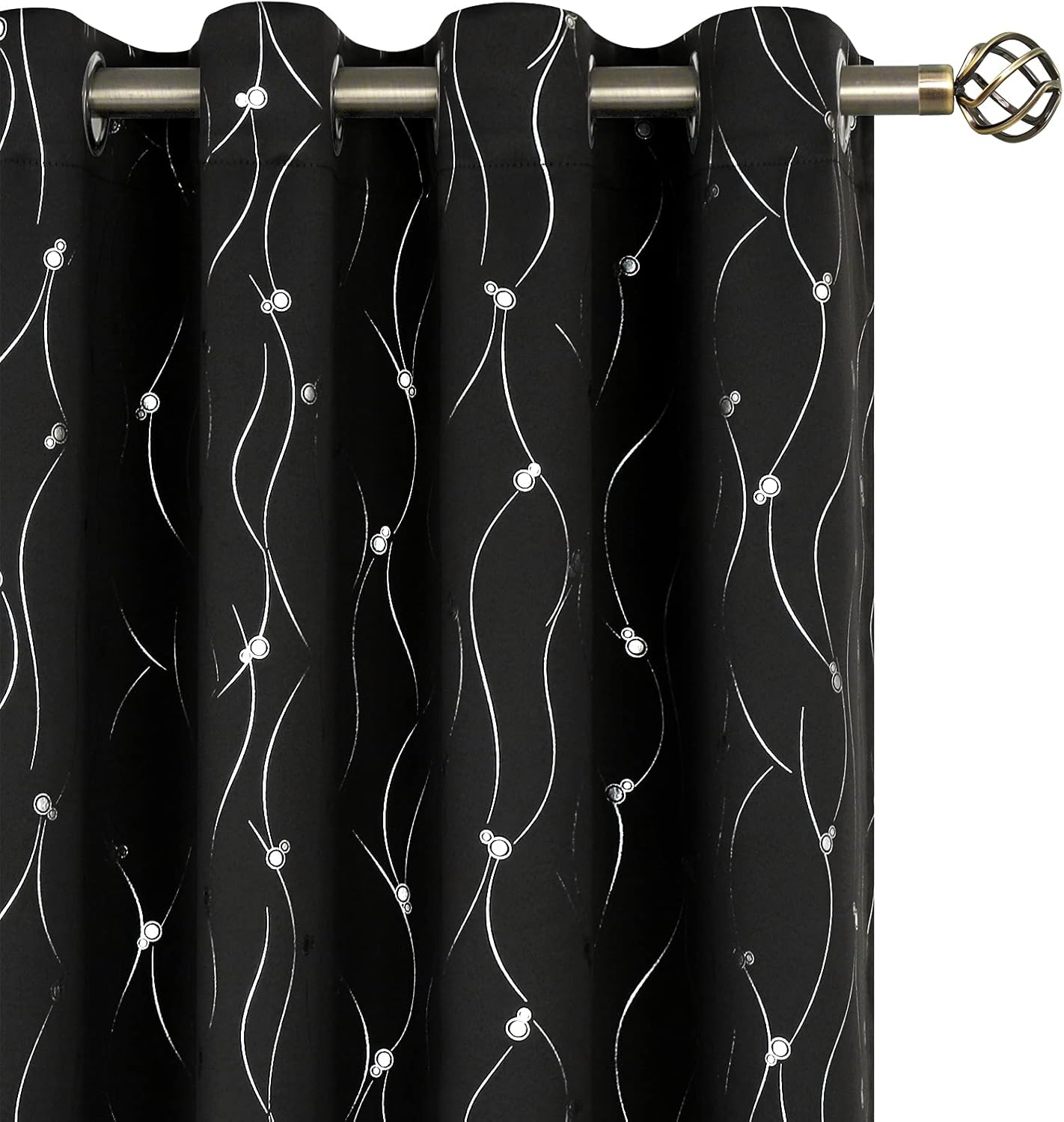 BGment Black Blackout Curtains 72 Inch Length for Bedroom