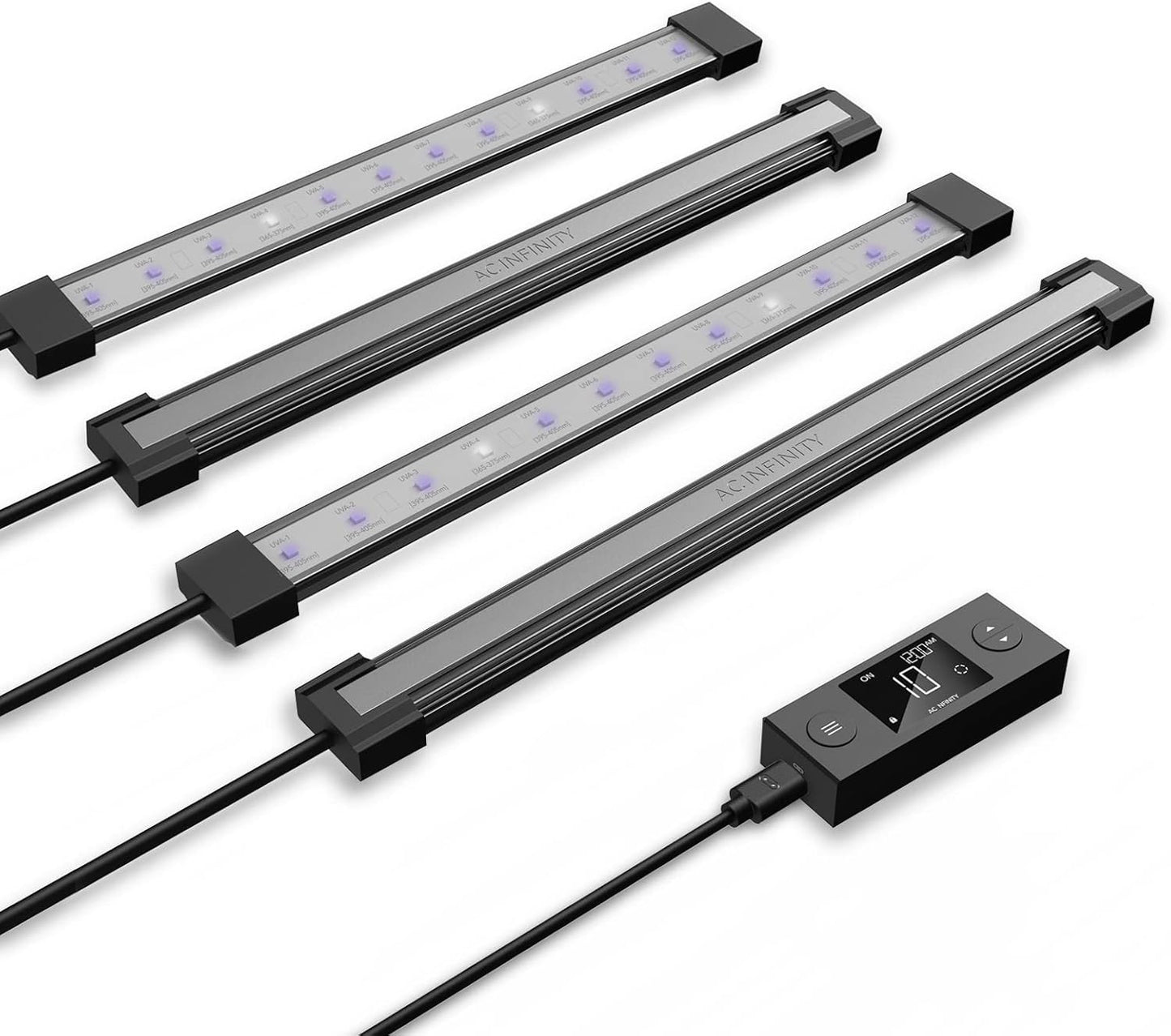 AC Infinity IONBEAM U4 UV LED Grow Light Bars for Indoor Plants