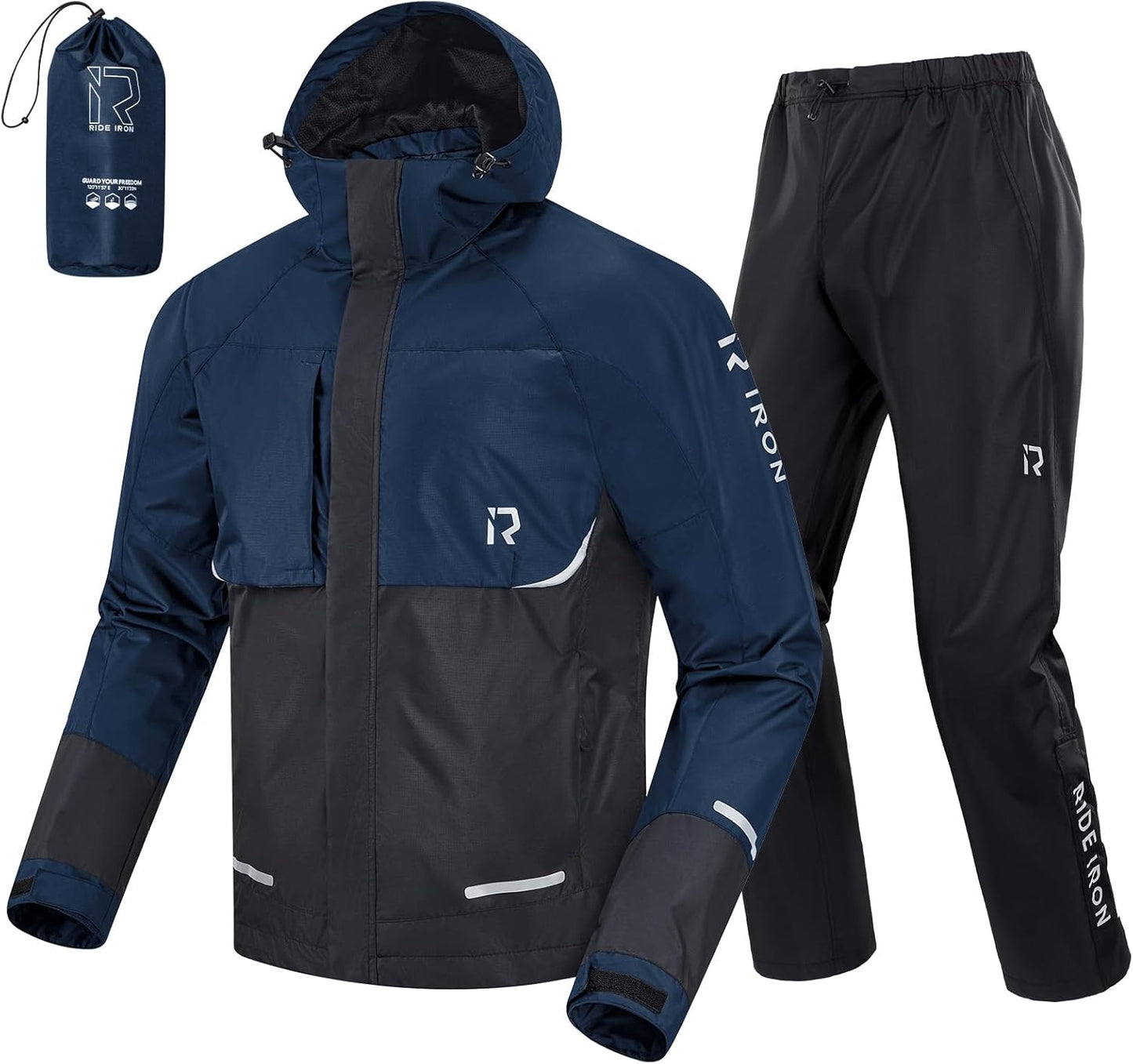 Rain Suit Motorcycle for Men Women Waterproof Lightweight Gear
