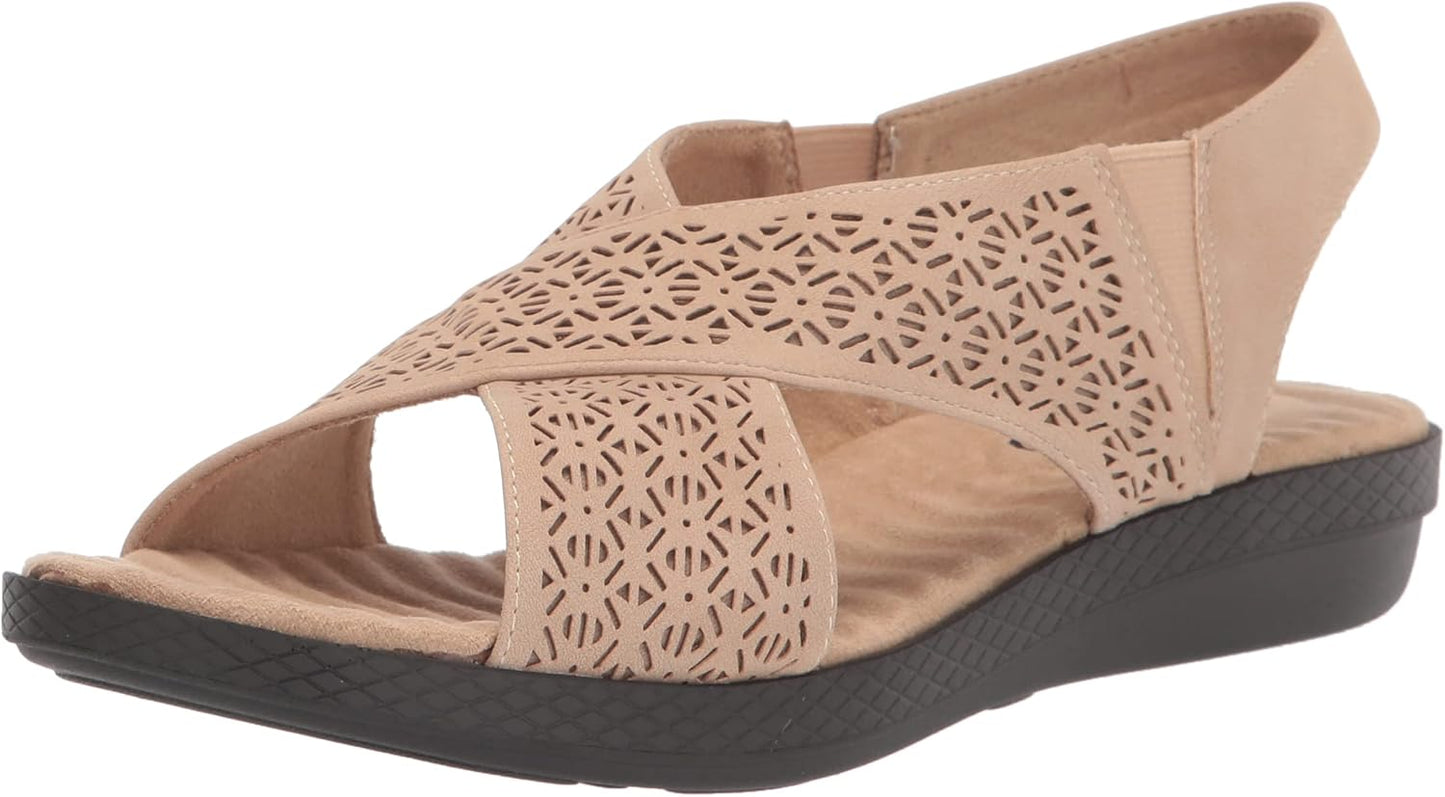 Easy Street Women's Claudia Wedge Sandal for All Day Comfort