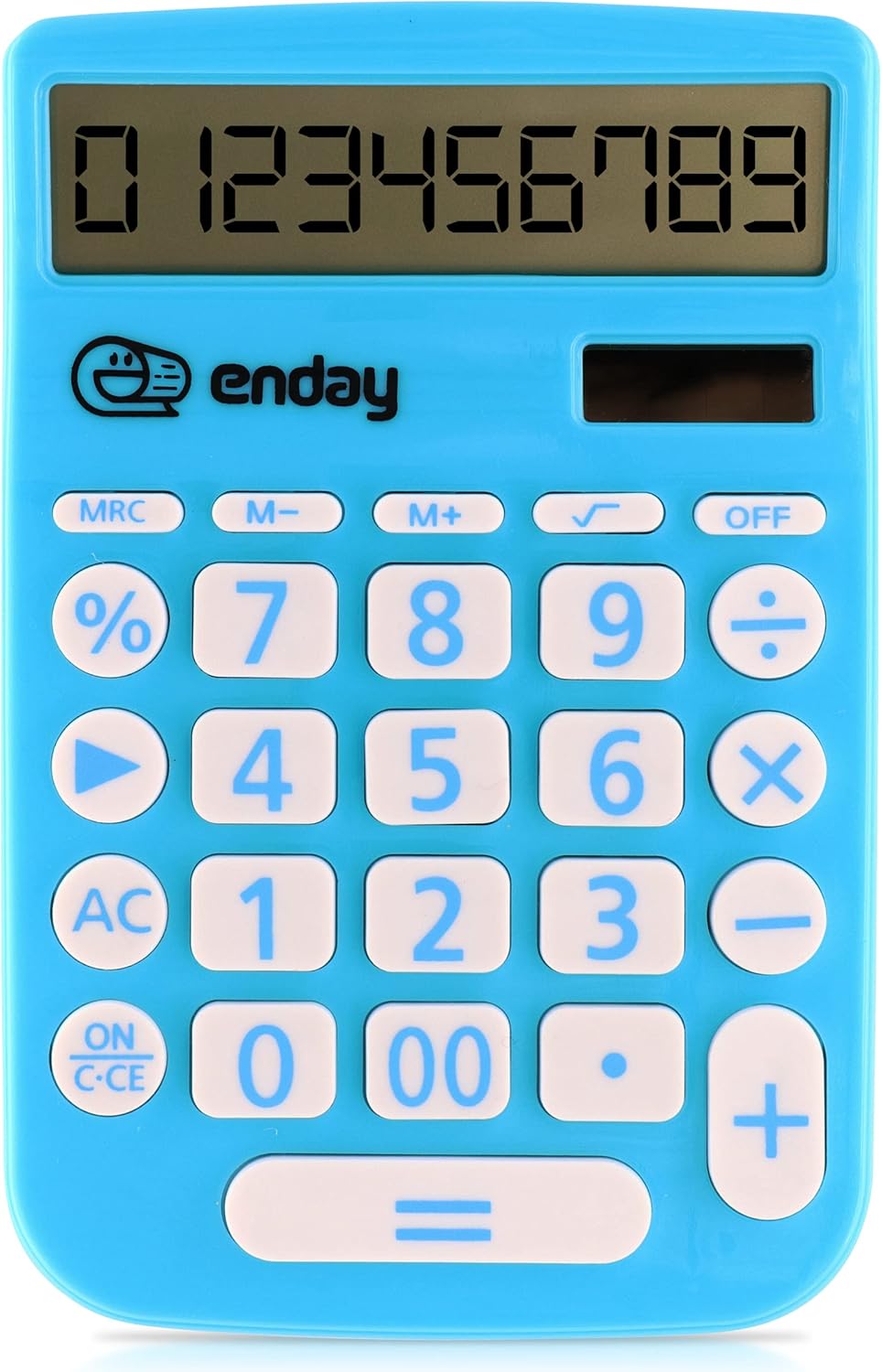 Student Essential: Solar 12-Digit Blue Calculator by Enday
