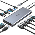 Dual Monitor USB-C Dock: HDMI+DP, 100W Charging