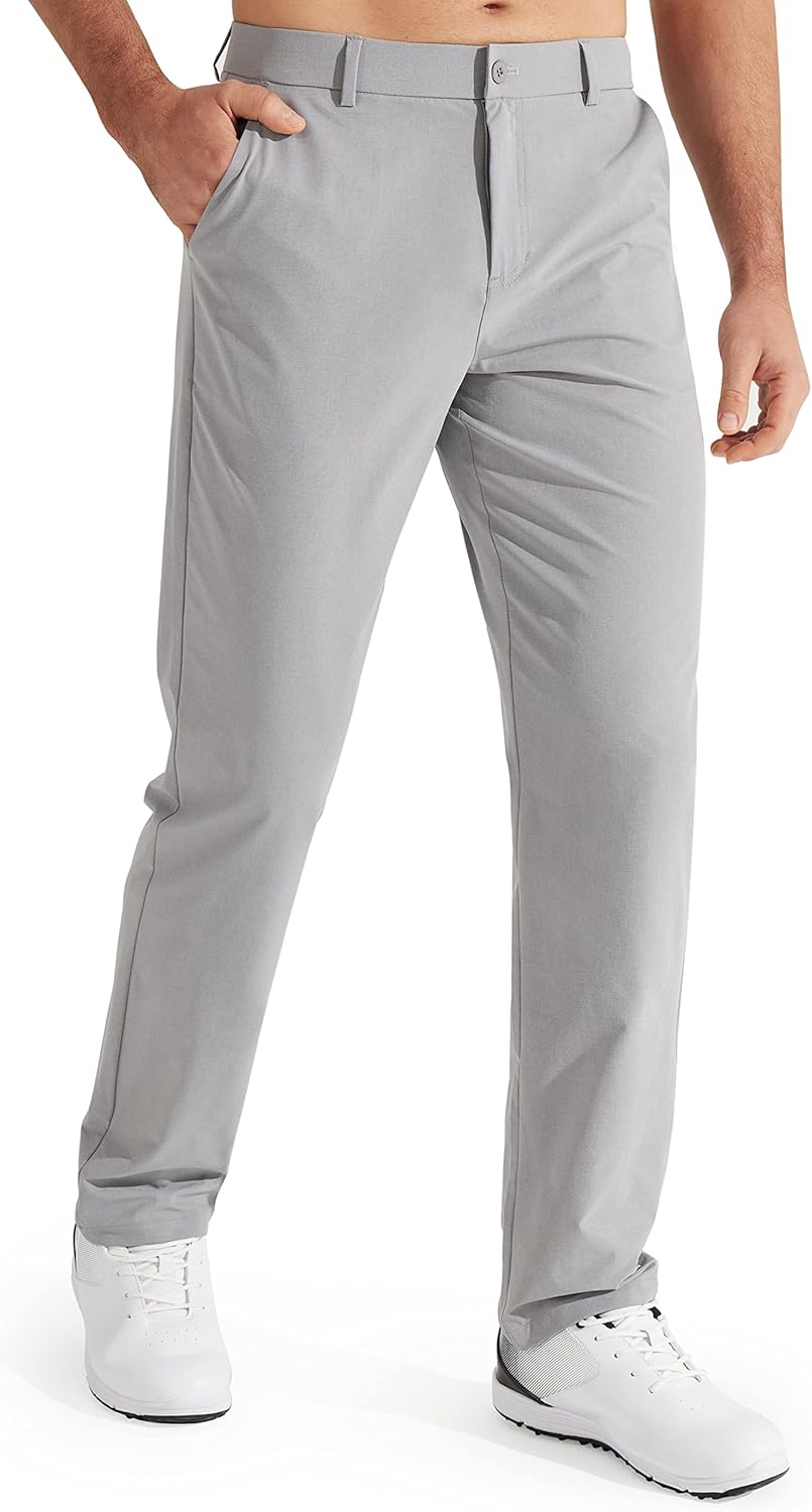 Libin Mens Golf Pants Lightweight Quick Dry Casual Trousers
