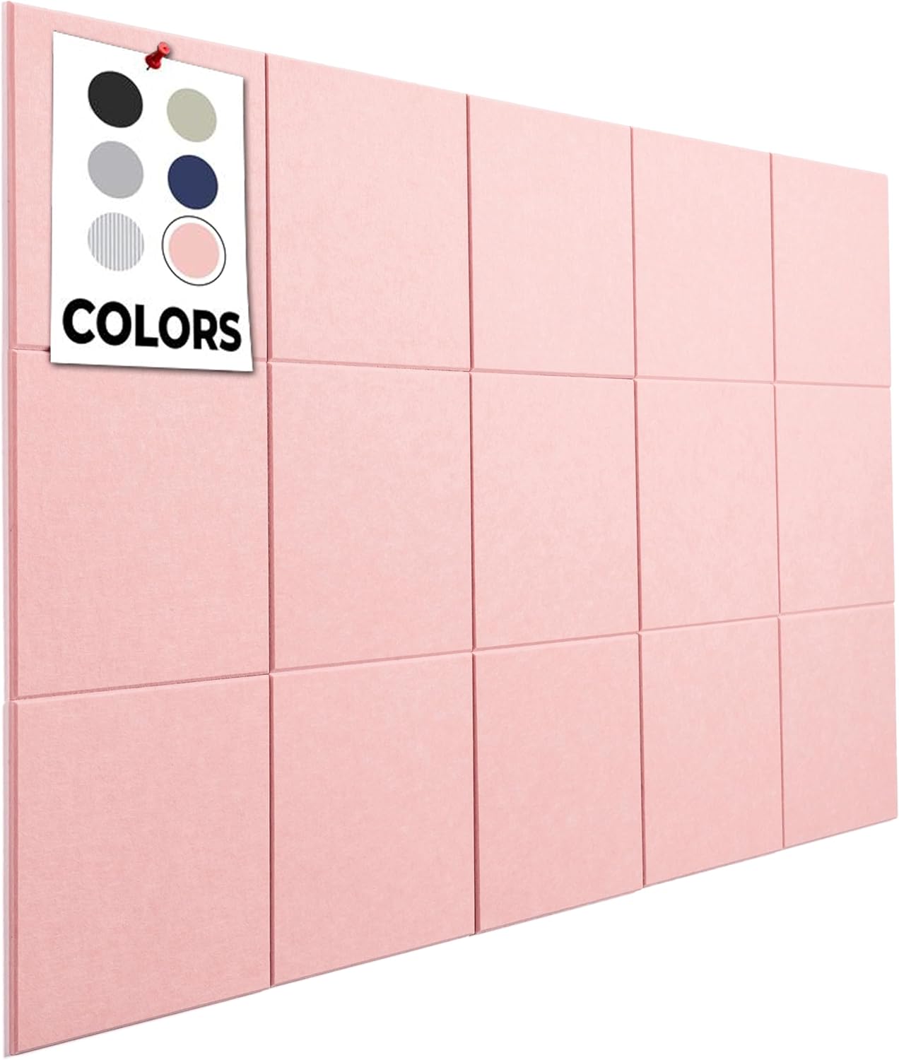 Cork Board for Office, 59x36, 15 Pack of Customizable Tiles
