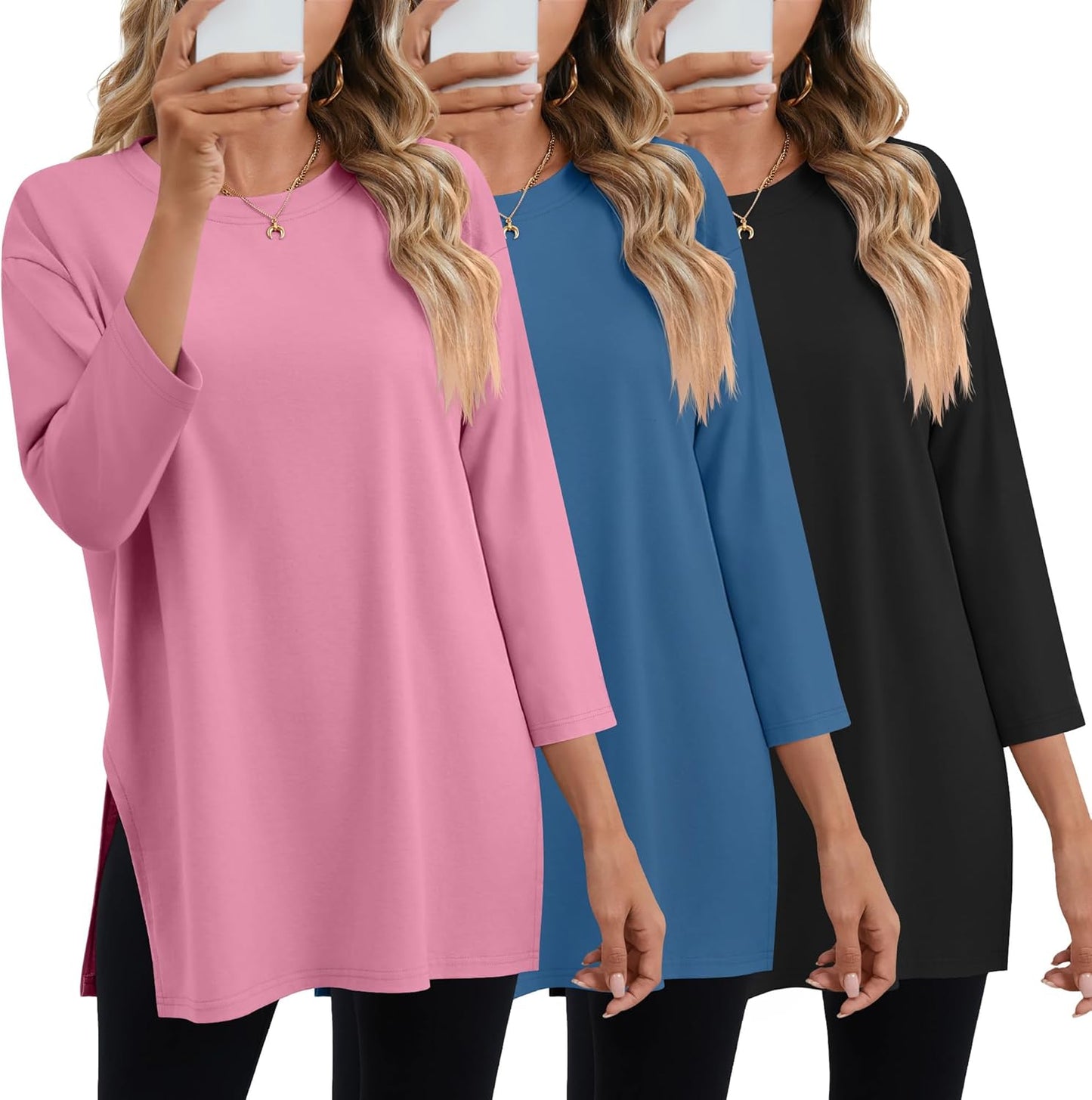 Huukeay Women's Oversized T Shirts for Workout and Casual Wear