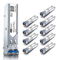 H!Fiber 10 Pack 1.25G Single Mode SFP LC Module - Reliable 20km Links