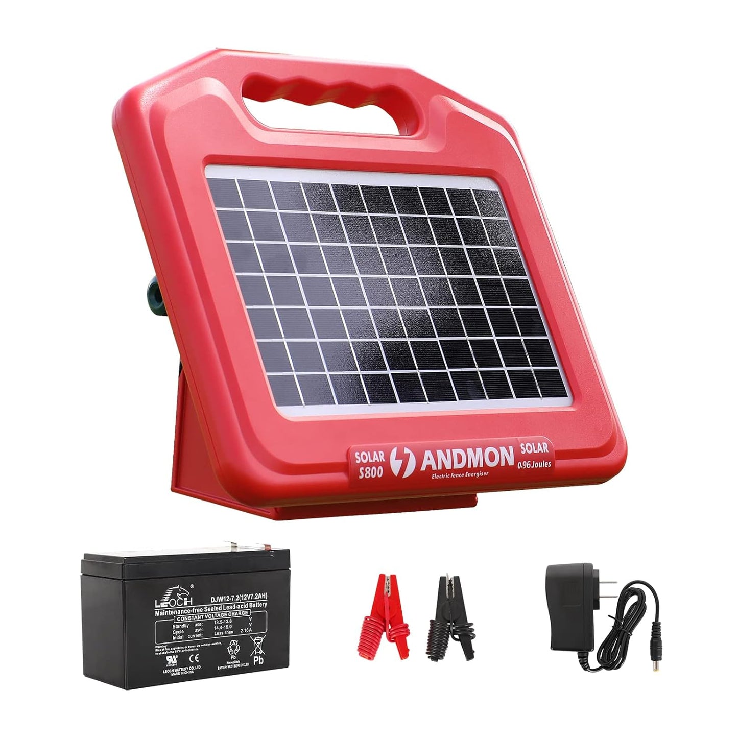 50 Miles Solar Electric Fence Charger for Livestock Control