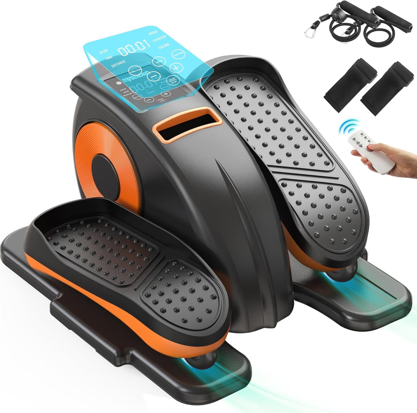 Under Desk Elliptical Machine for Seniors with 12 Speeds